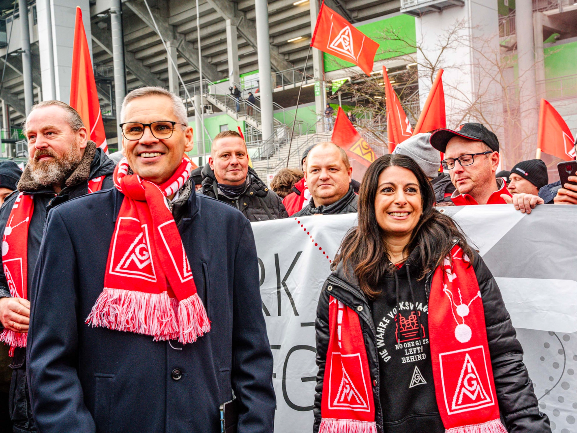 Aktion bei den Tarifverhandlungen Volkswagen 2024