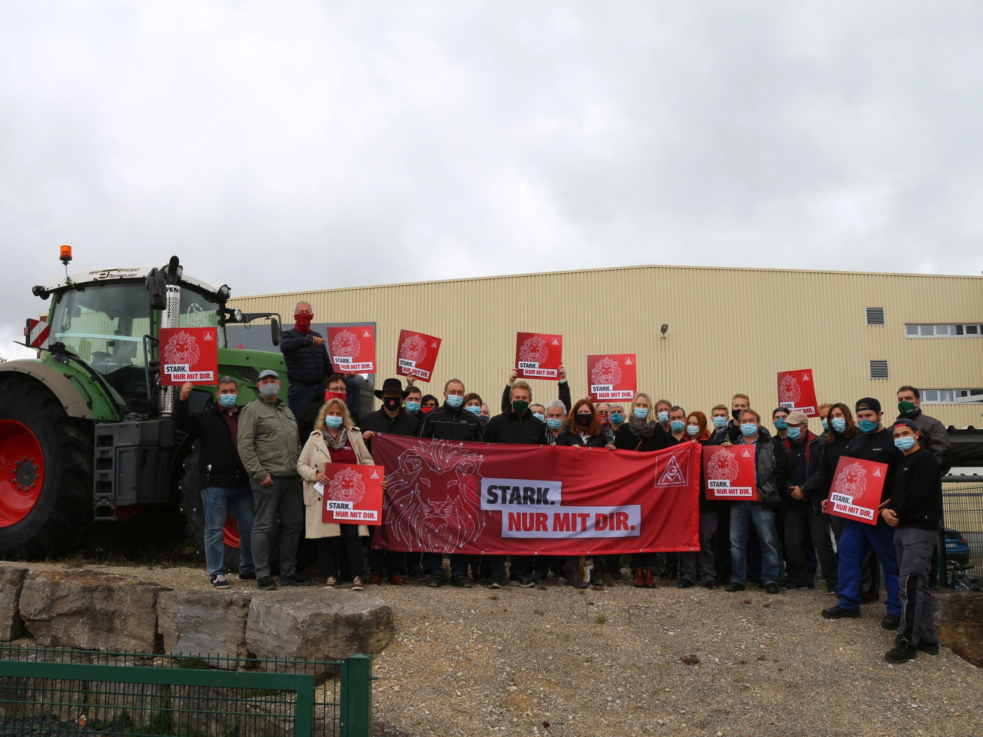 Aktionswoche Fairwandel statt Zukunftsangst Fa. AGCO Augsburg