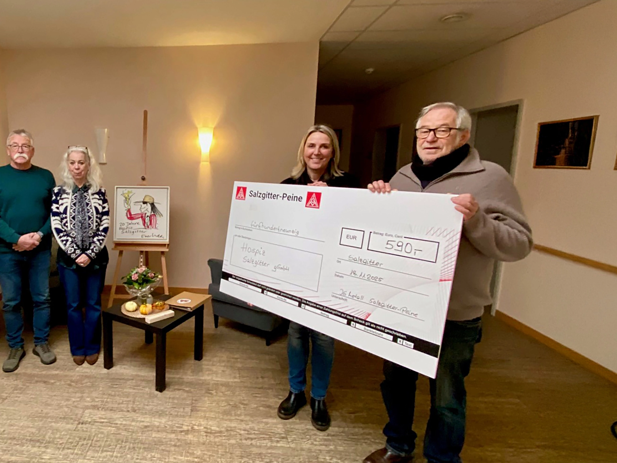 Spendenübergabe Senior*innen Hospiz SZ-Bad