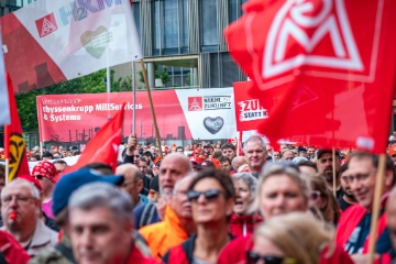 Kraftvolle Demonstration gegen den Sozialstaatsabbau
