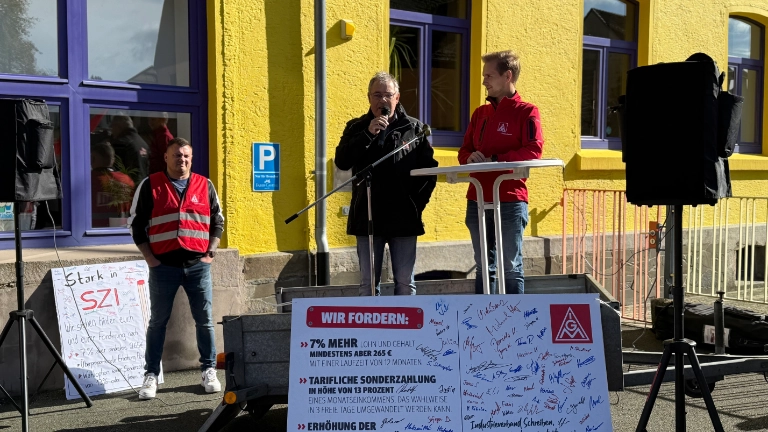 Warnstreik bei Faber-Castell Geroldsgrün 